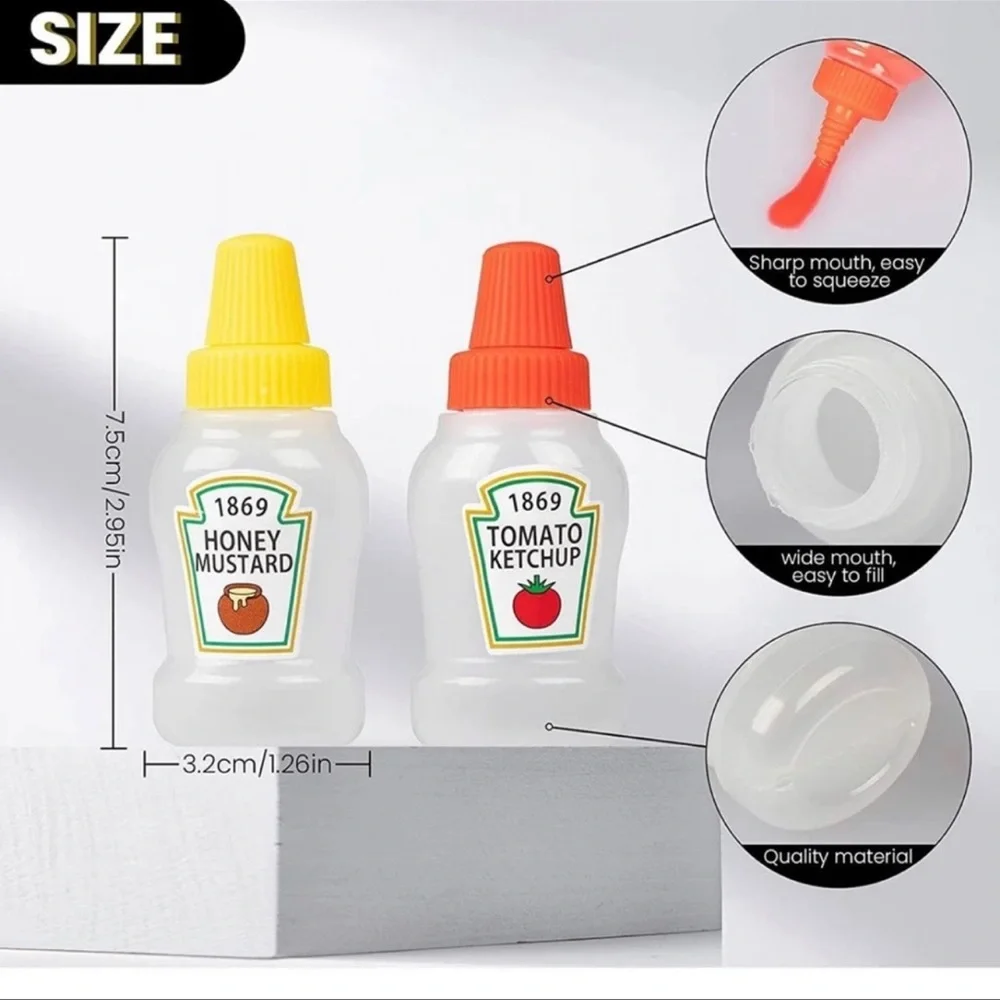 Mini Plastic Ketchup And Mustard
